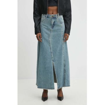Answear Lab fusta jeans maxi, evazati
