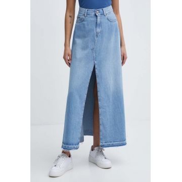 Pepe Jeans fusta jeans MAXI SKIRT HW SKY REG maxi, evazati, PL901130R