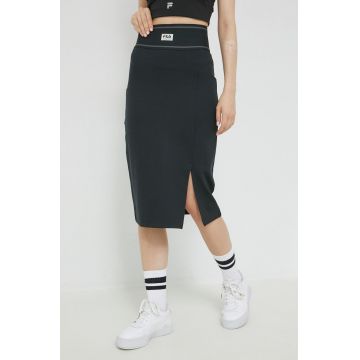 Fila fusta culoarea negru, midi, creion