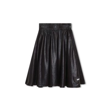 Dkny fusta fete culoarea negru, midi, evazati Dkny fusta fete culoarea negru, midi, evazati