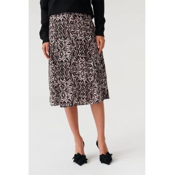 Fusta midi cu model