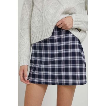 Hollister Co. fusta culoarea albastru marin, mini, evazati Hollister Co. fusta culoarea albastru marin, mini, evazati