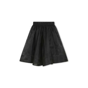 Karl Lagerfeld fusta fete culoarea negru, midi, evazati