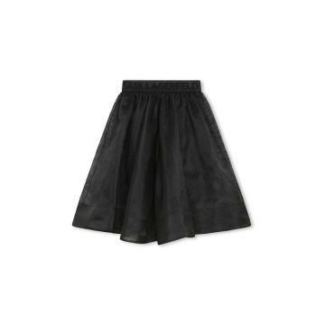 Karl Lagerfeld fusta fete culoarea negru, midi, evazati Karl Lagerfeld fusta fete culoarea negru, midi, evazati
