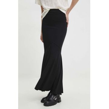 Answear Lab fusta culoarea negru, maxi, evazati