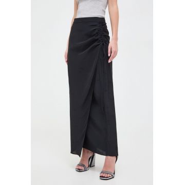 Iceberg fusta culoarea negru, maxi, creion