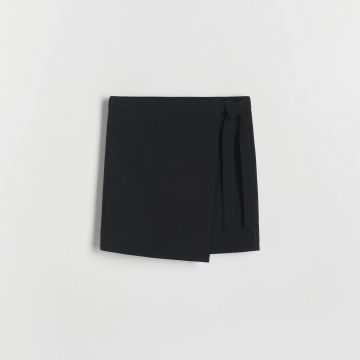 Reserved - Fustă cu adaos de viscoză - Negru