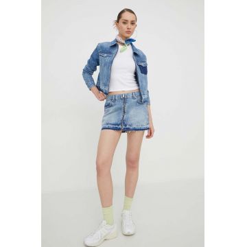 Tommy Jeans fustă din denim mini, creion DW0DW17048