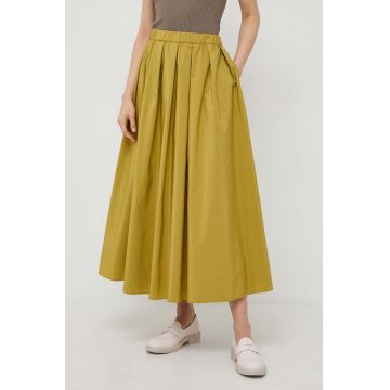 Weekend Max Mara fustă culoarea verde, midi, evazați 2415100000000