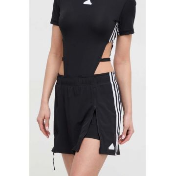 adidas fustă culoarea negru, mini, drept IP2393