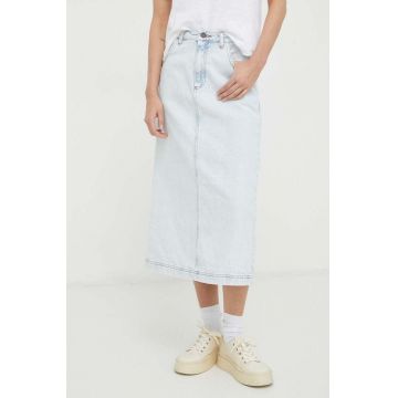 American Vintage fustă din denim midi, dreaptă