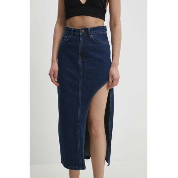 Answear Lab fustă din denim maxi, dreaptă