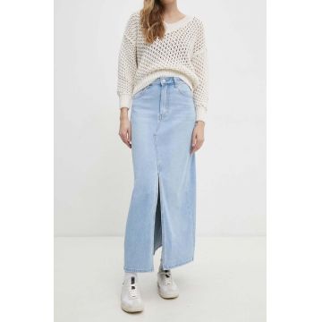 Answear Lab fusta jeans maxi, drept