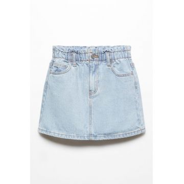 Fusta de denim cu talie elastica Cindy