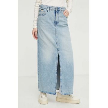 G-Star Raw fustă din denim maxi, dreaptă