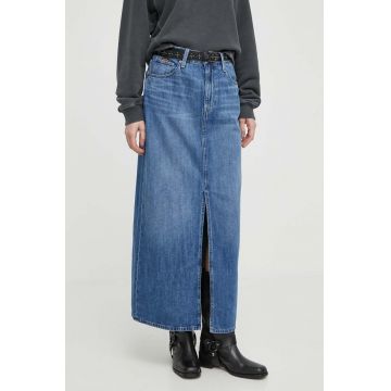 G-Star Raw fustă din denim maxi, dreaptă