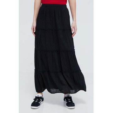 Hollister Co. fusta culoarea negru, maxi, evazati