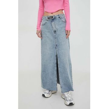 Miss Sixty fusta jeans maxi, drept