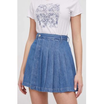 Pepe Jeans fustă din denim mini, evazată