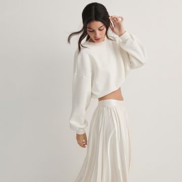 Reserved - Ladies` skirt - Ivory
