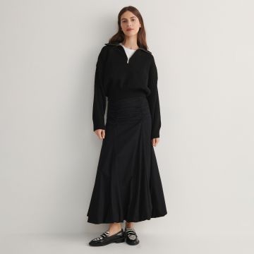 Reserved - Ladies` skirt - Negru