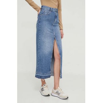 Sisley fusta jeans midi, drept