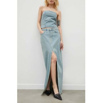 Won Hundred fustă din denim maxi, dreaptă 2880-15144