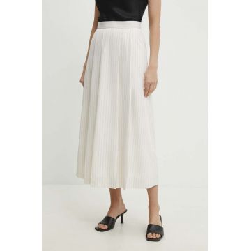 Answear Lab fusta culoarea alb, maxi, evazati Answear Lab fusta culoarea alb, maxi, evazati
