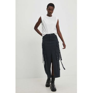 Answear Lab fusta jeans maxi, drept