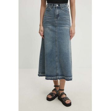 Answear Lab fustă din denim maxi, evazată