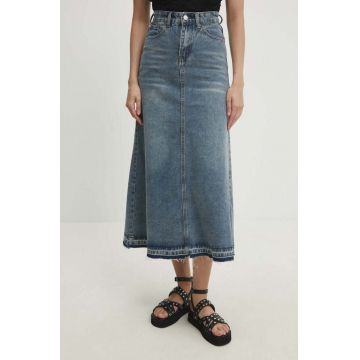 Answear Lab fusta jeans maxi, evazati