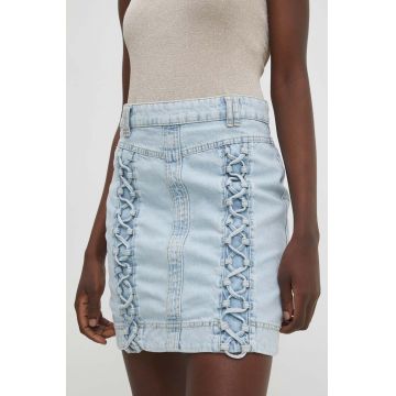Answear Lab fustă din denim mini, creion