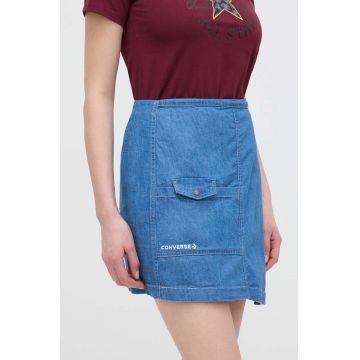 Converse fustă din denim mini, dreaptă