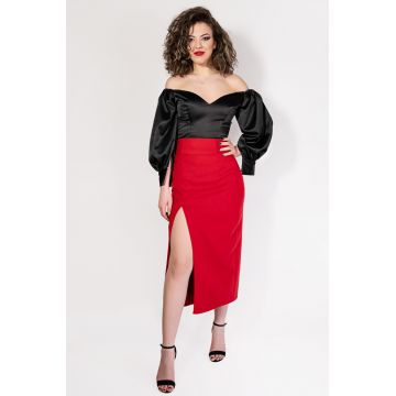 Fusta De Stofa Lunga Rosie Mira, Malika Fashion