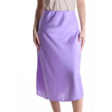 Fusta midi din satin cu elastic diferite culori Fusta midi din satin cu elastic diferite culori