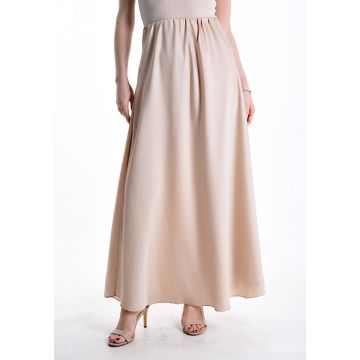 Fusta satin lunga eleganta