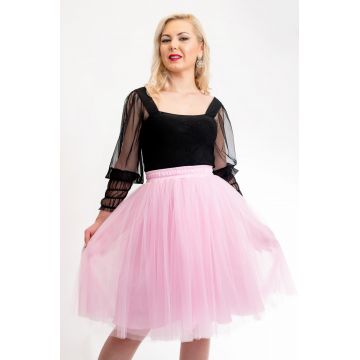 Fusta Tulle Roz Deschis By Malika Fashion