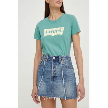 Levi's fusta jeans mini, creion