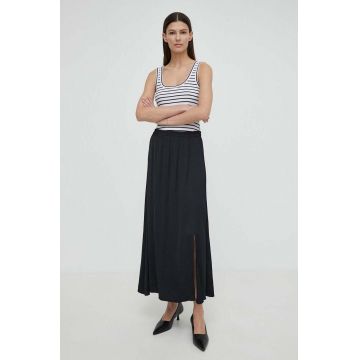 Marc O'Polo fusta culoarea negru, maxi, evazati, 403132820177