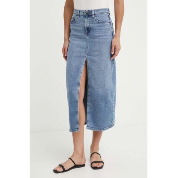 Dkny fustă din denim maxi, dreaptă, DJ4K9506