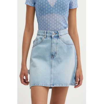 Hugo Blue fustă din denim mini, dreaptă, 50517274