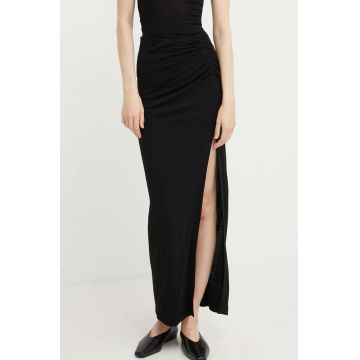 IRO fusta culoarea negru, maxi, creion