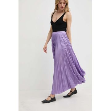 MAX&Co. fustă culoarea violet, maxi, evazați, 2416771014200 2416770000000