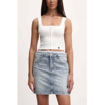 Miss Sixty fustă din denim 6L2KJ0920000 KJ0920  DENIM S/SKIRT mini, dreaptă, 6L2KJ0920000