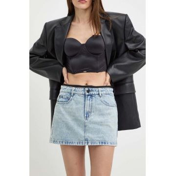 Miss Sixty fustă din denim KJ5930 DENIM S/SKIRT mini, evazată, 6L1KJ5930000