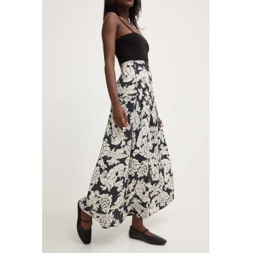 Answear Lab fusta culoarea negru, maxi, evazati Answear Lab fusta culoarea negru, maxi, evazati