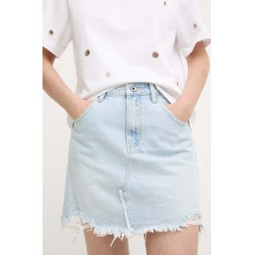 Answear Lab fustă din denim mini, creion Answear Lab fustă din denim mini, creion