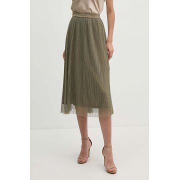 Dkny fusta culoarea verde, midi, evazati, P4DGSM37