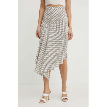 Elisabetta Franchi fusta culoarea bej, midi, creion, GO00841E2 NORBLIN