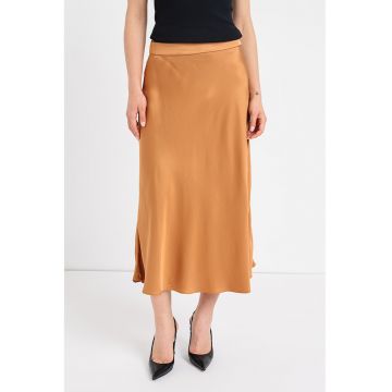 Fusta midi de satin